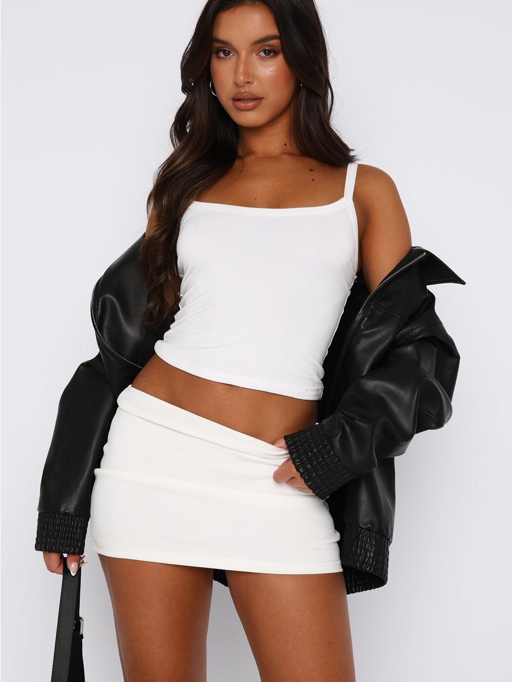 White Fox Boutique White Mini Skirt